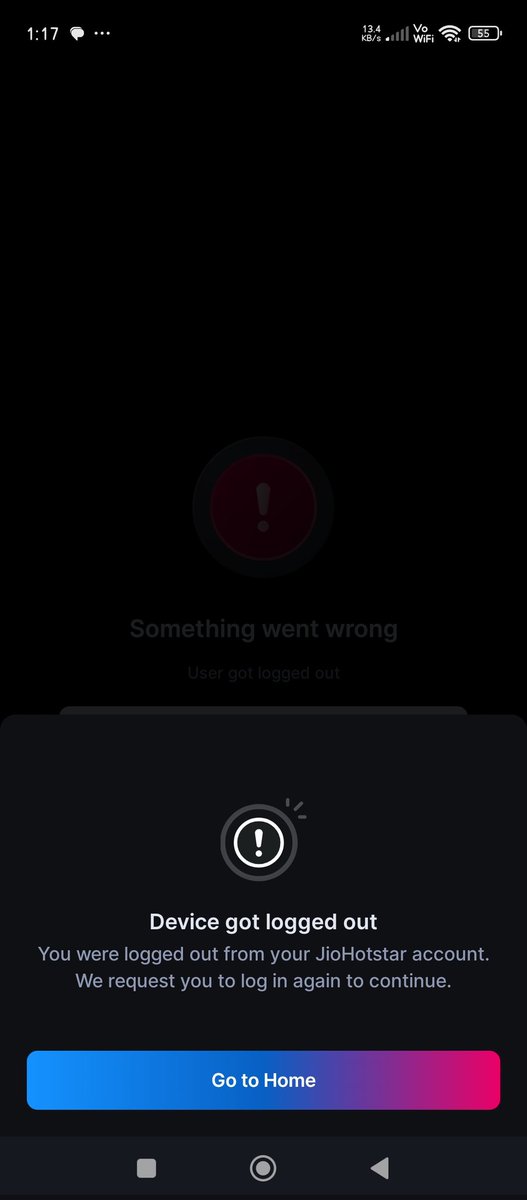 DIExgoooobye's tweet photo. Such a shit service @JioHotstar https://t.co/ZtLoR4o9S6