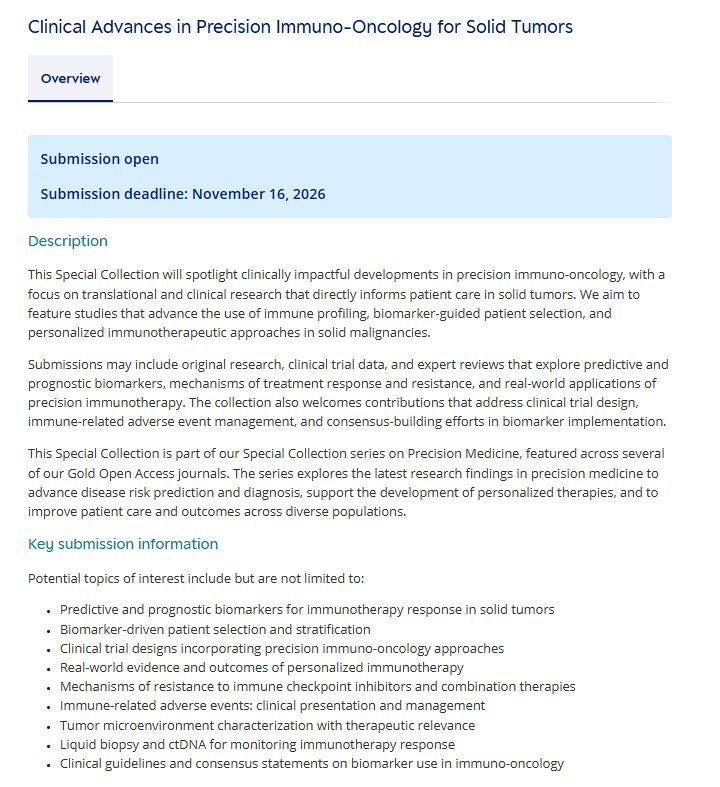 Therapeutic Advances in Medical Oncology tweet media