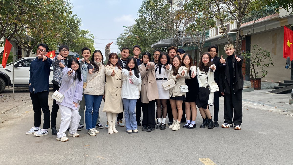 EmilyBryan20290's tweet photo. A squad that shows up together, grows together, and shines together. Youth, ambition, and a whole lot of heart on one street. This is what unstoppable energy looks like. #SquadGoals #NewGeneration #Vietnam https://t.co/N3EmeqmRi1
