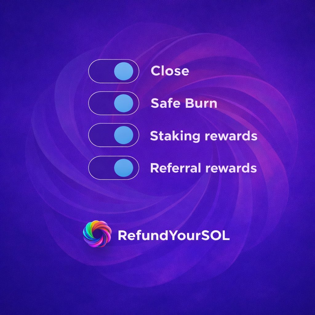Powered by <a href="/solana/">Solana</a> Backed by the community. RefundYourSOL 🟣↩️