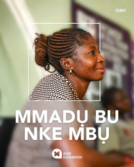 UnaidsNigeria's tweet photo. Anyị na-eme emume ikike nke onye ọ bụla inwe ndụ zuru oke na bara uru nke nwere nsọpụrụ – Ụbọchị Zero Discrimination nke afọ a na-egosi mkpa ịtụnye mmadụ n’ihu.
#ZeroDiscriminationDay
#PeopleFirst https://t.co/g6aiT9tVlA