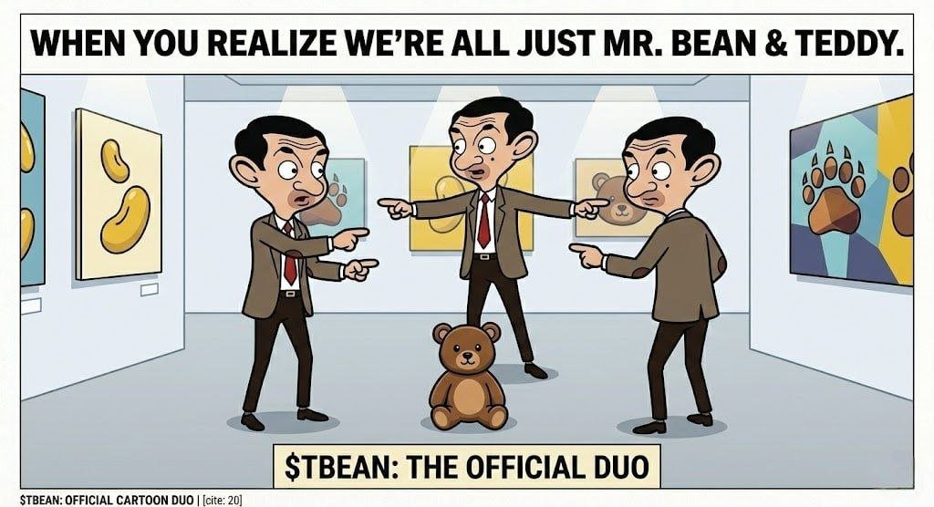 Everybody pointing fingers…
Meanwhile Teddy just sitting there like 
Moral of the story?
Less blame. More building.

$TBEAN energy different