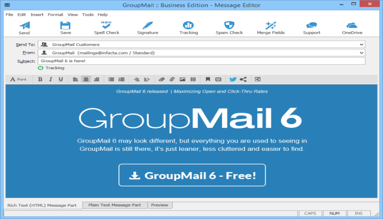 PrimeSiteUK's tweet photo. #GroupMail is a powerful desktop-based #email_marketing #software that helps businesses create, manage, and send personalized campaigns without monthly fees!

READ MORE 👉 https://t.co/WyrXrKxrlm

#Shopping #Software #Technology #desktopsoftware #emailcampaigns #emailmarketing... https://t.co/dhFIW7ejuK