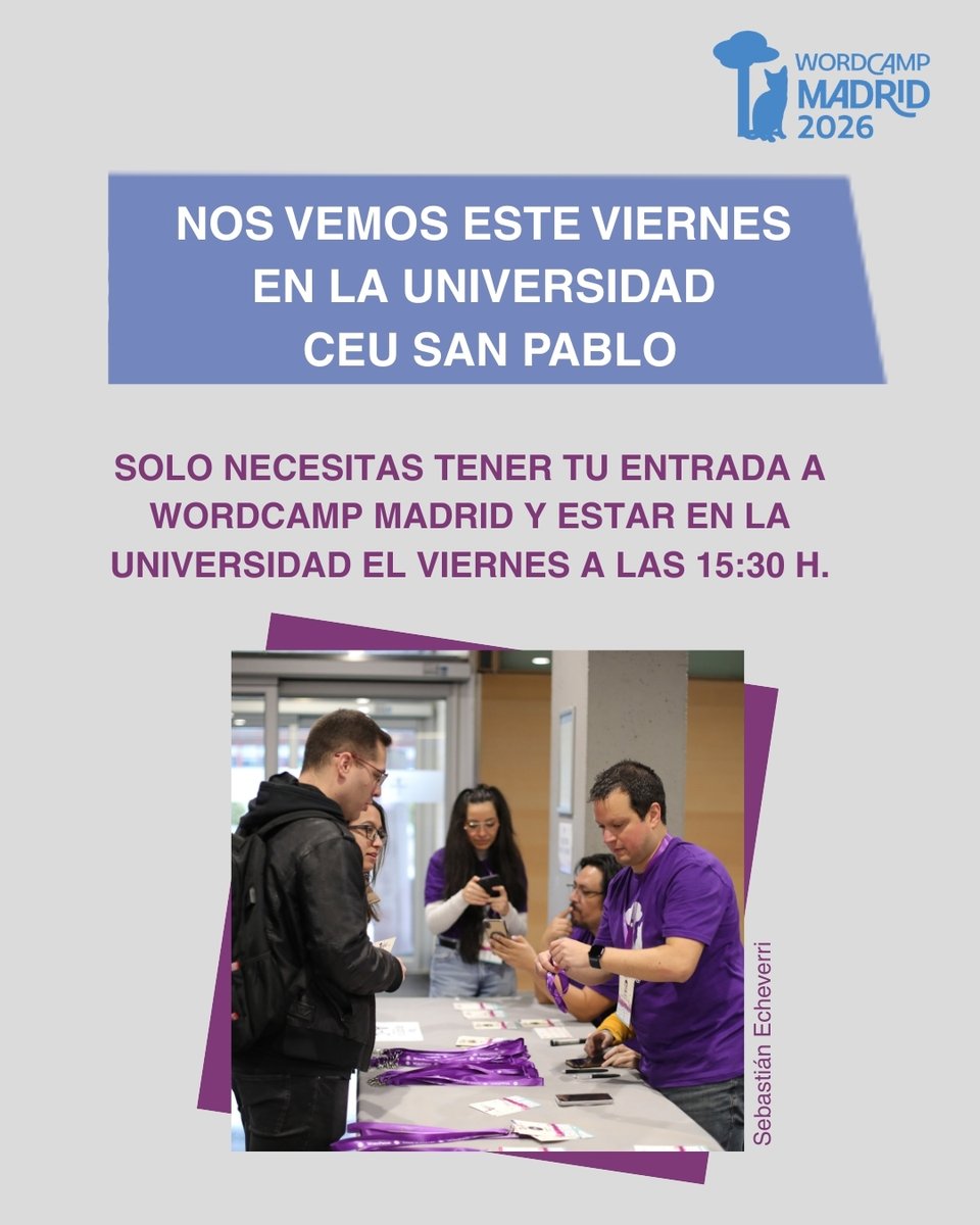 WordCamp Madrid tweet media
