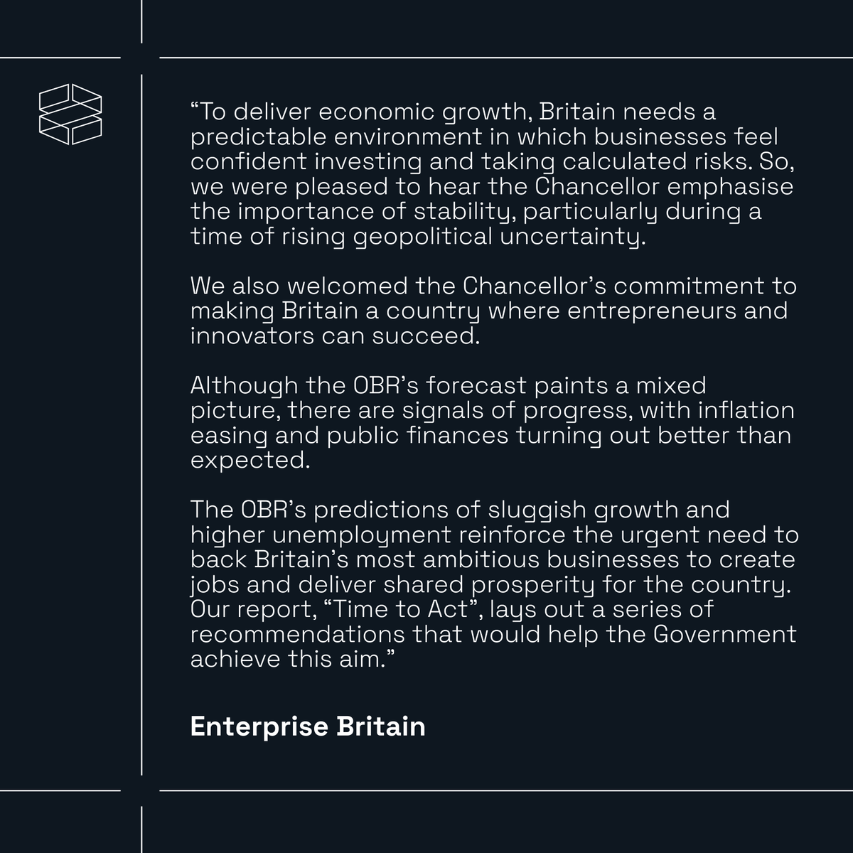 📣 Yesterday, Chancellor Rachel Reeves delivered the Spring Forecast, updating Parliament and the country about the latest economic forecasts from <a href="/OBR_UK/">Office for Budget Responsibility</a>.

⬇️ Read our reaction below.

#SpringStatement