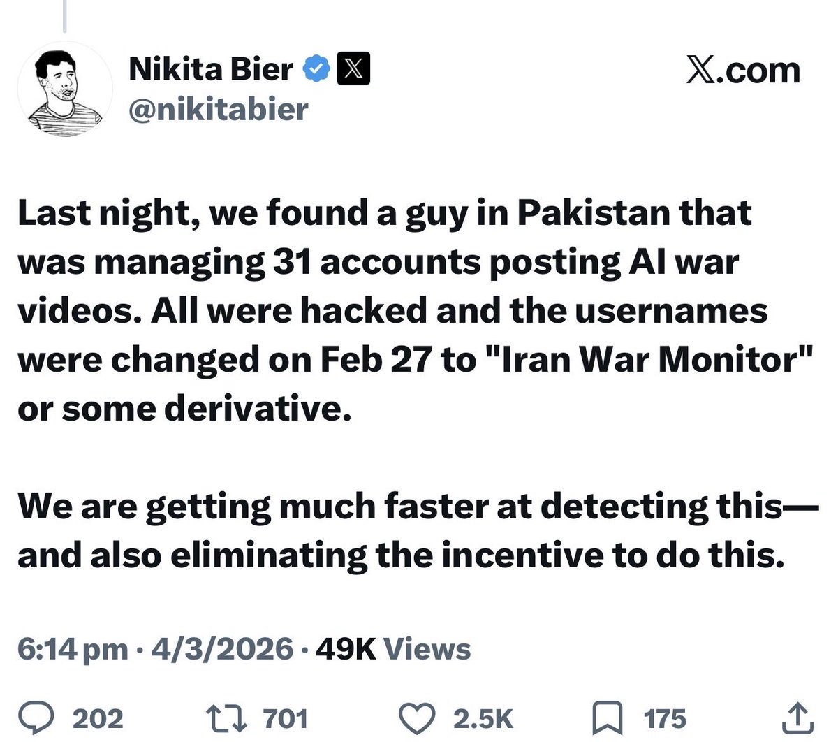 FriendFeedi's tweet photo. این رفیقمون داره تمام اکانتهای ارتش سایبری جمهوری اسلامی مثل Iran War Monitor و این شر و ورها پیدا میکنه و دکمه سیکتیرشون رو میزنه 😂😂🙏 https://t.co/CxLV2OK07j