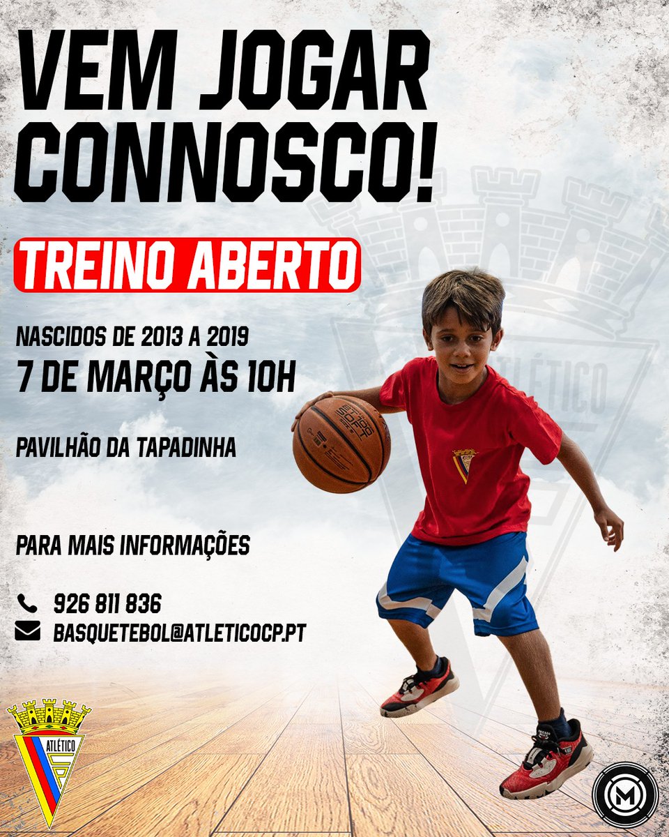 AtleticoCP1942's tweet image. 🏀 | #MadeInAtletico

🔜 Faltam 3 dias para o 𝐎𝐩𝐞𝐧 𝐃𝐚𝐲 𝐁𝐚𝐬𝐪𝐮𝐞𝐭𝐞𝐛𝐨𝐥.

Dia 7 de Março contamos contigo no Pavilhão da Tapadinha.

Para mais ℹ
☎ 926 811 836
📧 basquetebol@atleticocp.pt

🟡🔴🔵

#sempreatletico
#ViverLutarVencer