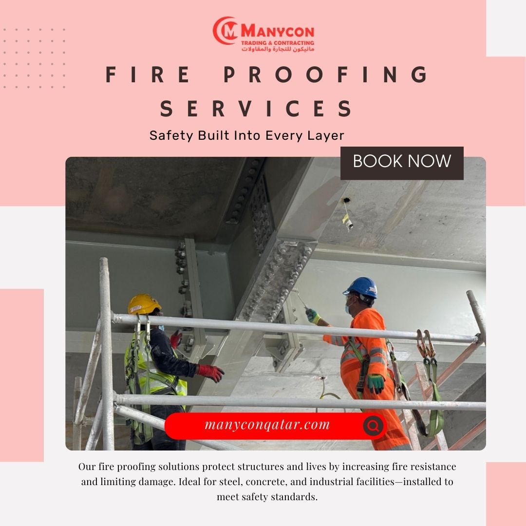 ManyconC's tweet photo. 🔥 Fire Proofing Services by MANYCON Trading &amp; Contracting 🔥

#ManyconTrading #FireProofing #FireProtection #PassiveFireProtection #IndustrialSafety #SteelFireproofing #ConstructionQatar #BuildingSafety #ContractingServices #SafetyFirst https://t.co/7riUnQNVNb