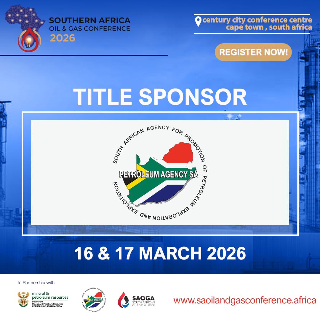 We’re just days away from the Southern Africa Oil and Gas Conference 2026. The Petroleum Agency SA is on board as the title sponsor for this prestigious gathering.

Be part of the conversation &amp; register using this link 🔗 docs.google.com/forms/d/e/1FAI…
#UpstreamOilAndGas #SAOGC2026