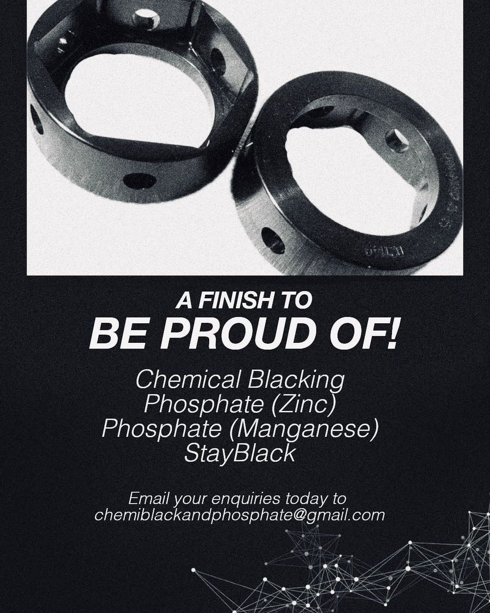chem_black's tweet photo. Experience the ideal finish with our specialized services in Chemical Blacking, Phosphate, and StayBlack. We are dedicated to providing high-quality solutions tailored to your needs.

For inquiries, please contact us at 01902 492147 or email at chemiblackandphosphate@gmail.com https://t.co/uYdPvbh9MF