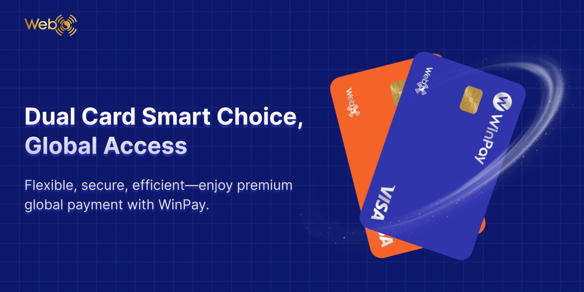 WinPayWeb3's tweet photo. 💳 WinPay : Smart choice for flexible, secure, borderless global payments. https://t.co/HCjzEadrL0