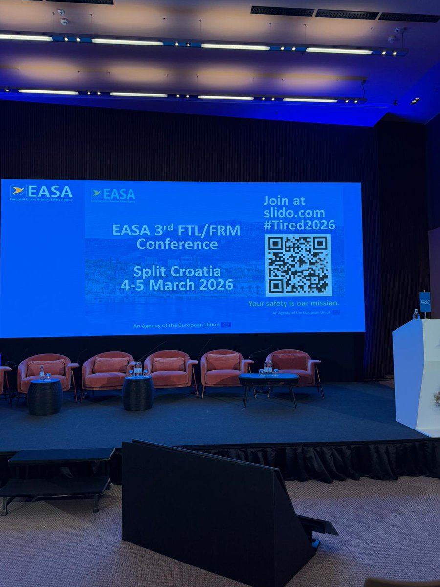 🔵🔵🔵 
Nell’ambito delle attività internazionali di tutela della sicurezza del volo e delle condizioni operative degli equipaggi, *UILTrasporti* partecipa alla 3rd EASA FTL/FRM Conference in corso a Split (Croazia).
<a href="/Uiltrasporti_N/">UILTRASPORTI</a> <a href="/PpBombardieri/">Pierpaolo Bombardieri</a>