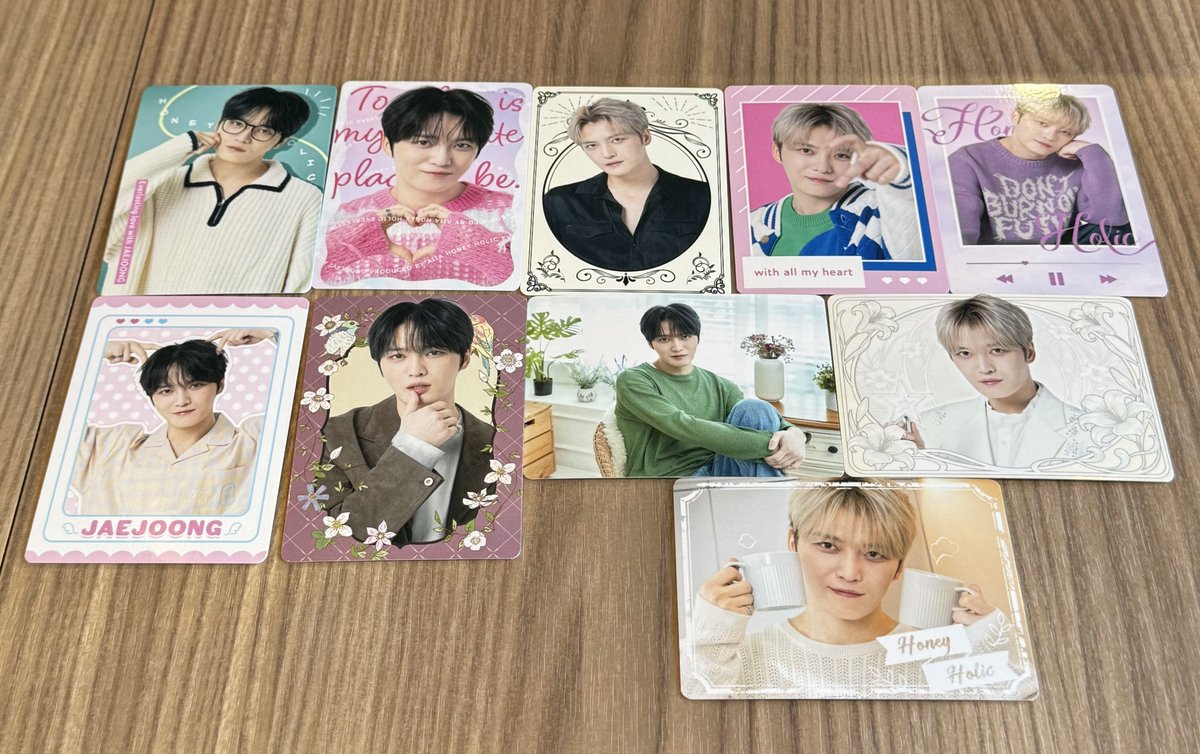 ハニホリのトレカはいつも可愛い💗 #ジェジュン #JAEJOONG