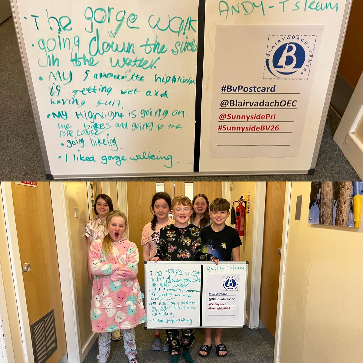 BlairvadachVMac's tweet photo. #BvPostcard
@BlairvadachOEC
@SunnysidePri #SunnysideBV26
Everyone wrote their favourite things about Blairvadach on postcards last night. https://t.co/5IrXmEkCMA