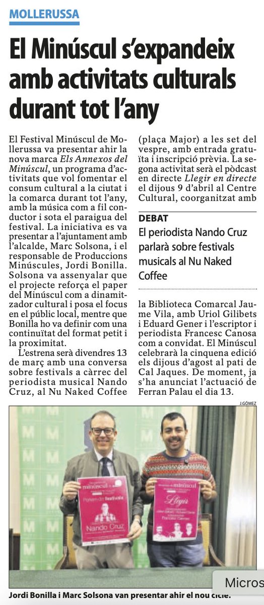 Festival Minúscul tweet media