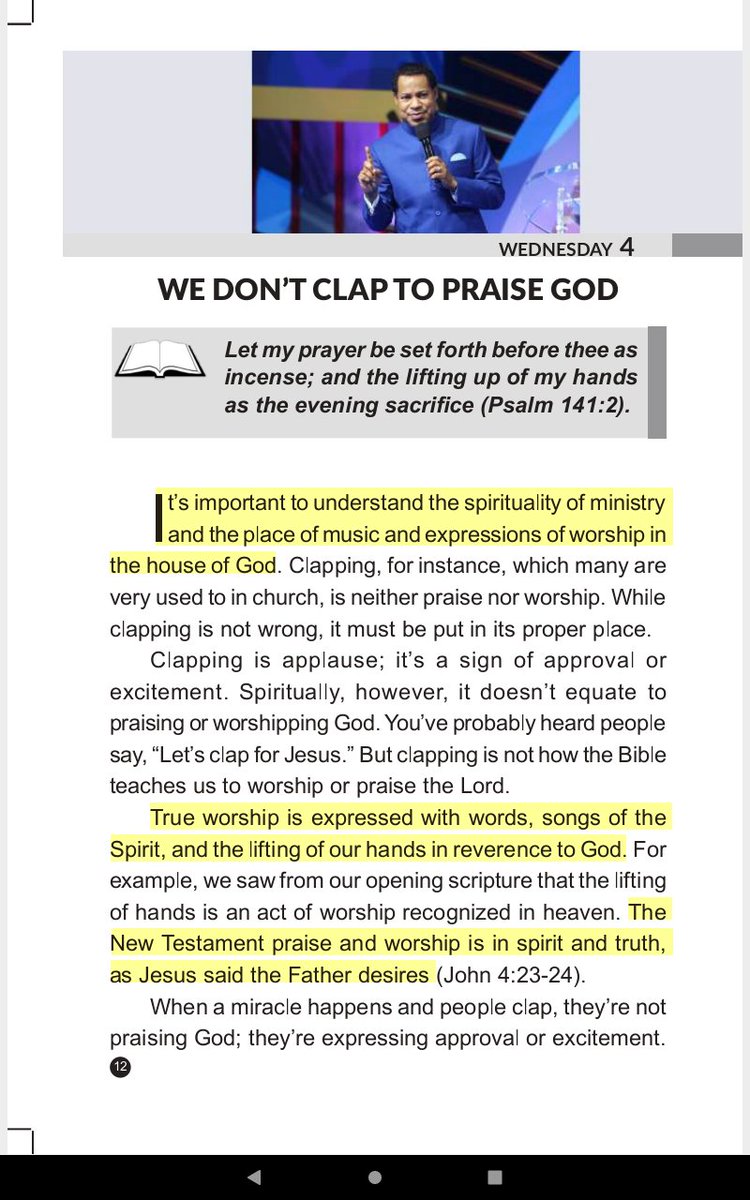 KobbyStewart's tweet photo. WE DON'T CLAP TO PRAISE GOD https://t.co/XPww0IKMX5