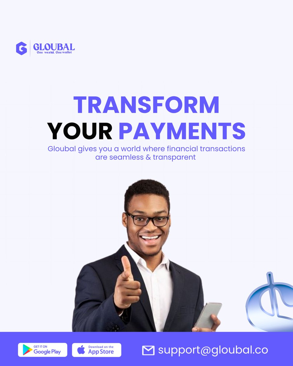 GloubalHQ's tweet image. Transform your payments

Imagine a world where your financial transactions are seamless and transparent. 🌍 With Gloubal, handling essential payments is as easy as a tap. Experience financial peace like never before.
#FinancialPeace #EasyPayments #Gloubal #Transparency #Money