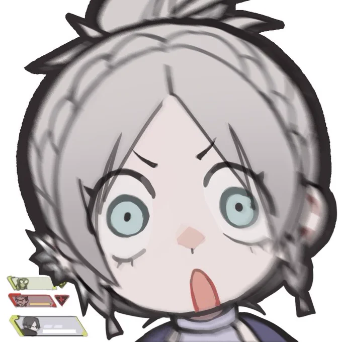 队友怎么睡了! 是描改的终末地表情 #ApexLegends