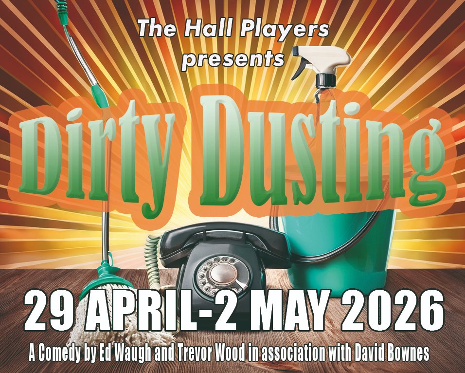 PrestonPlayhous's tweet photo. Redundancy looming? Reinvent yourself.

Dirty Dusting by Ed Waugh and Trevor Wood sees three cleaners launch a phone line business that’s far more daring than their day jobs
Catch @HallPlayers  at Preston Playhouse 29 April to 2 May 2026.

https://t.co/Szrg0hnMOr
0333 666 3366 https://t.co/Bx4Gu7hr10