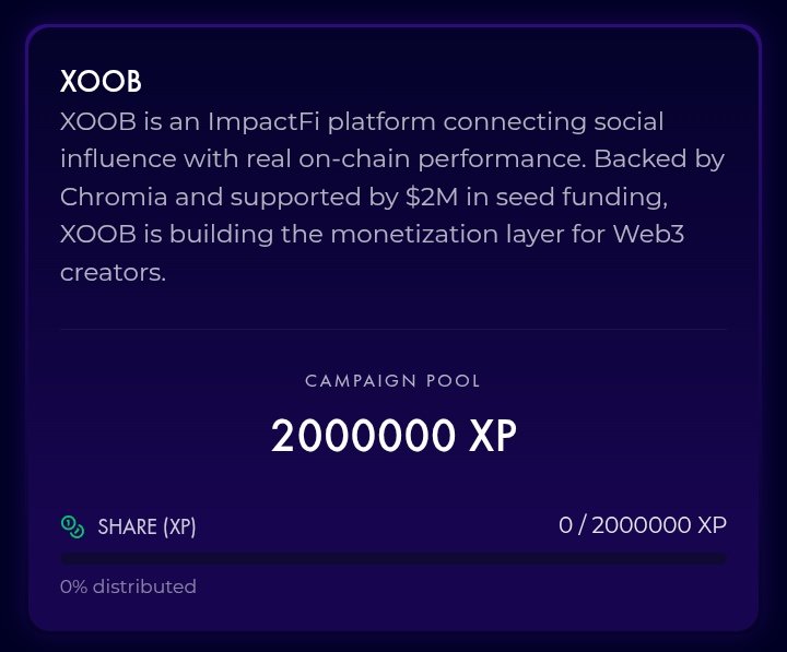 Good morning CT 🌄

Is the new meta here already....? IMPACT-FI mode activated 🔥

<a href="/XOOBNetwork/">XOOB 👾</a> campaigns are LIVE 🚀

2% of supply is allocated to creators.

Better to position early than watch from the sidelines.

InfoFi ➡️ ImpactFi.

Sign up: xoob.link/?ref=30f2948cbd