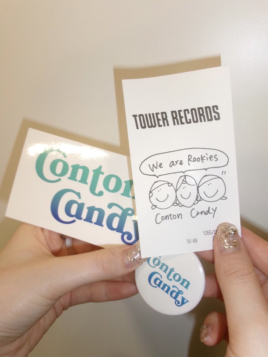 Conton_Candy's tweet image. 🏅⛸️CD「Rookies」リリース日⛸️🏅

続いてタワーレコード新宿店さん @TOWER_Shinjuku へ！

いつも展開ありがとうございます！

タワーレコード渋谷店・新宿店では
オリジナル缶バッジ、サービスレシートもついてくるのでお店でゲットしてね！
(ちなみにゲットしました)

#ContonCandy #Rookies