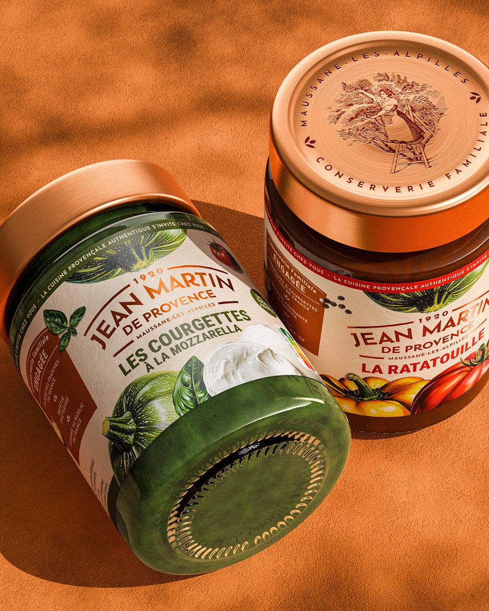 packagings's tweet image. Jean Martin de Provence’s redesigned range - Lush, painterly #illustrations dominate the label, turning each jar into a celebration of Provençal terroir and slow crafted authenticity. 

packagingoftheworld.com/2026/03/jean-m…

#labeldesign by Dragon Rouge