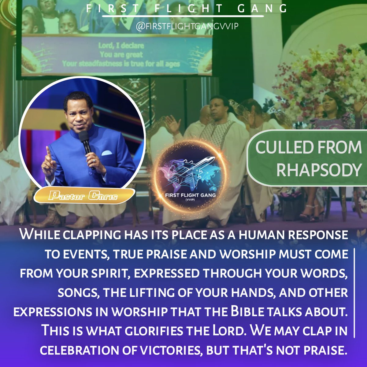 VacantFilled's tweet photo. Clapping your hands for Jesus? It's neither praise nor worship. Learn what true worship is from today's Rhapsody.
https://t.co/k5Xxpq2vVK
#ClappingIsNotPraise https://t.co/Vtqbe2BPLs