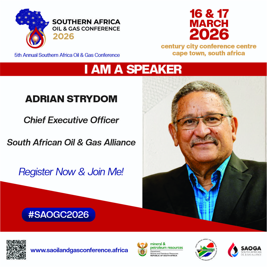 The CEO South African Oil and Gas Alliance will be a speaker at the Southern Africa Oil and Gas Conference! Register now to join in on conversation, forge new alliances and capitalise on growth opportunities register now 🔗 saoilandgasconference.africa

#SAOGC2026 #UpstreamOilAndGas