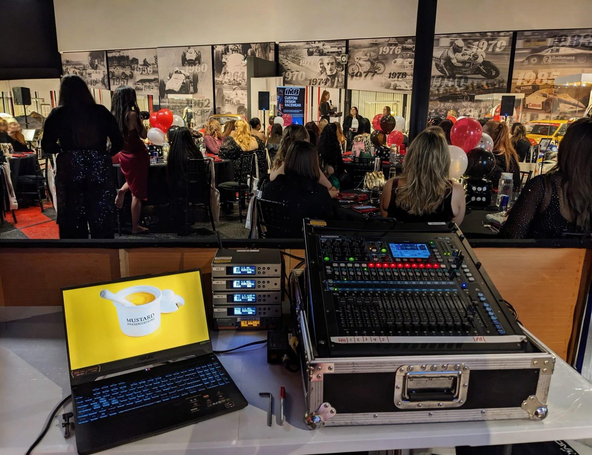 Mustard_UK's tweet photo. @GATG_F1 What a fun evening we had recently at Silverstone working with Girls Across The Grid - "The Sisterhood in Motorsport". 

The Grid is a community whose main goal is "to unite female motorsport fans across the world—because this sport is way more fun when you have a sisterhood to share it with"