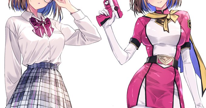 エリートコスプレイヤー「イマリン」、制服とレンジャーピンク姿をファンボに掲載してます。