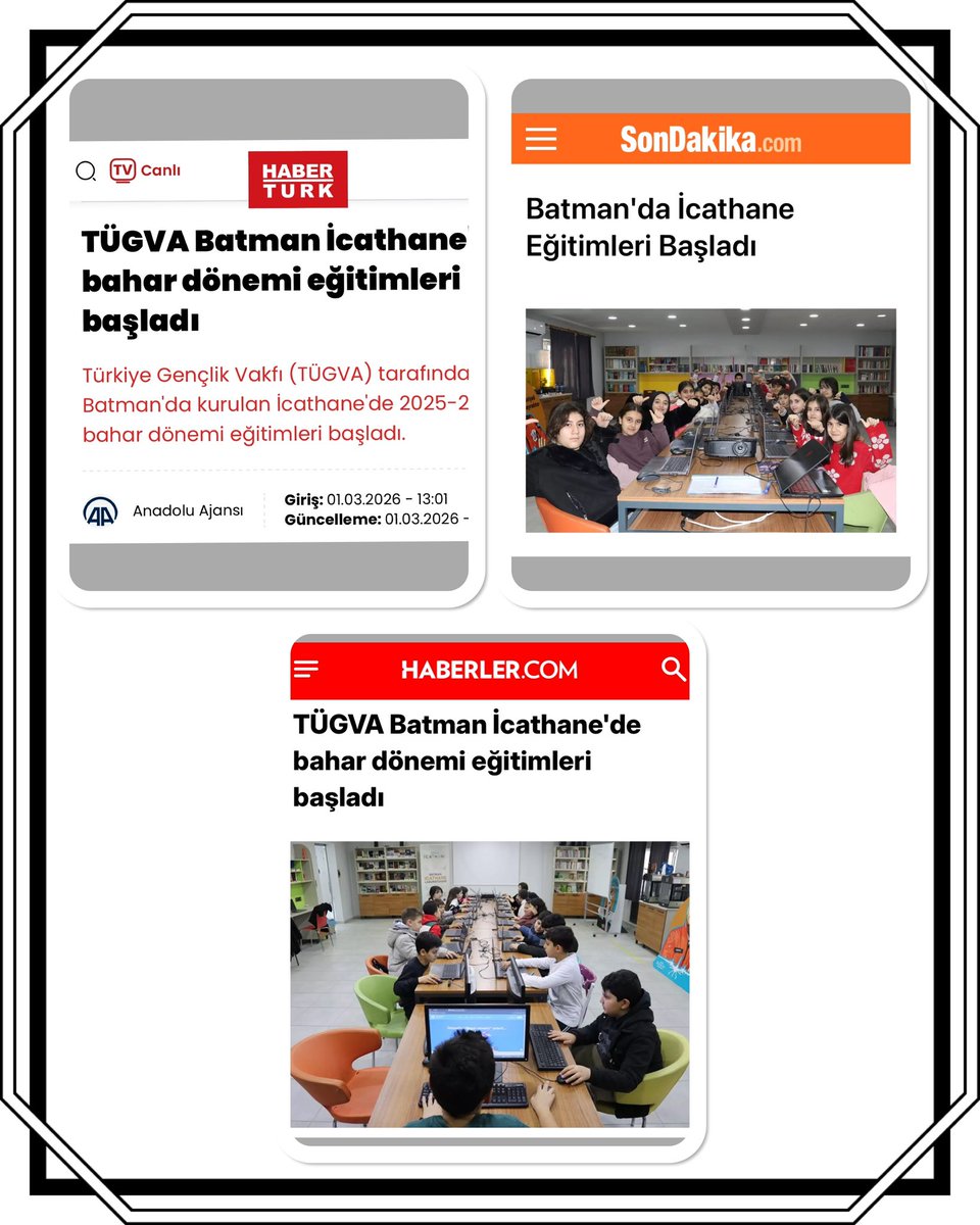 BatmanIcathane's tweet photo. İcathanemizde Bahar Dönemi Eğitimleri Başladı: Ulusal ve Yerel Basında Geniş Yankı Buldu. 📢  📰 📺  💻 https://t.co/BbxyUd8ZsS