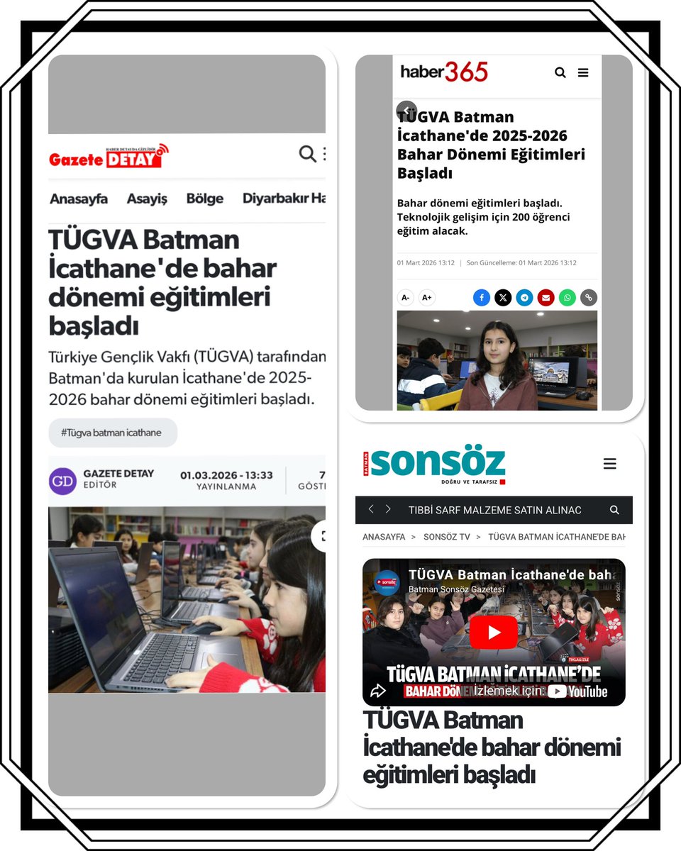 BatmanIcathane's tweet photo. İcathanemizde Bahar Dönemi Eğitimleri Başladı: Ulusal ve Yerel Basında Geniş Yankı Buldu. 📢  📰 📺  💻 https://t.co/BbxyUd8ZsS