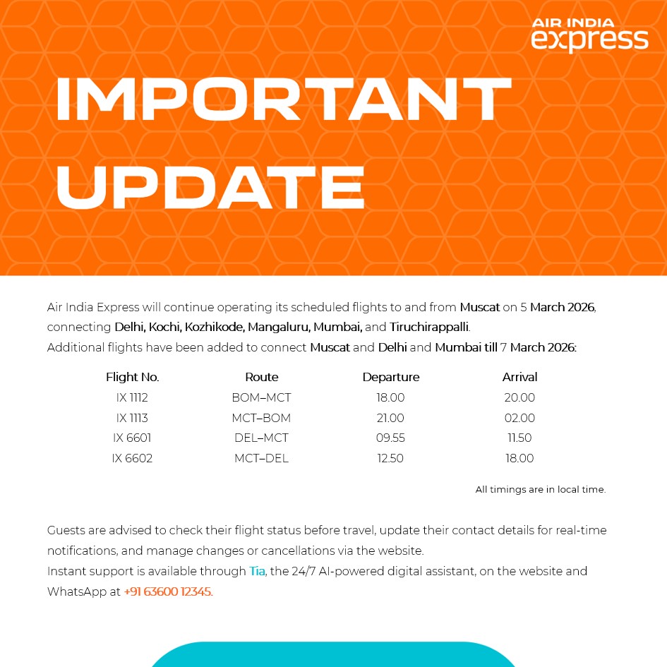 Air India Express tweet media