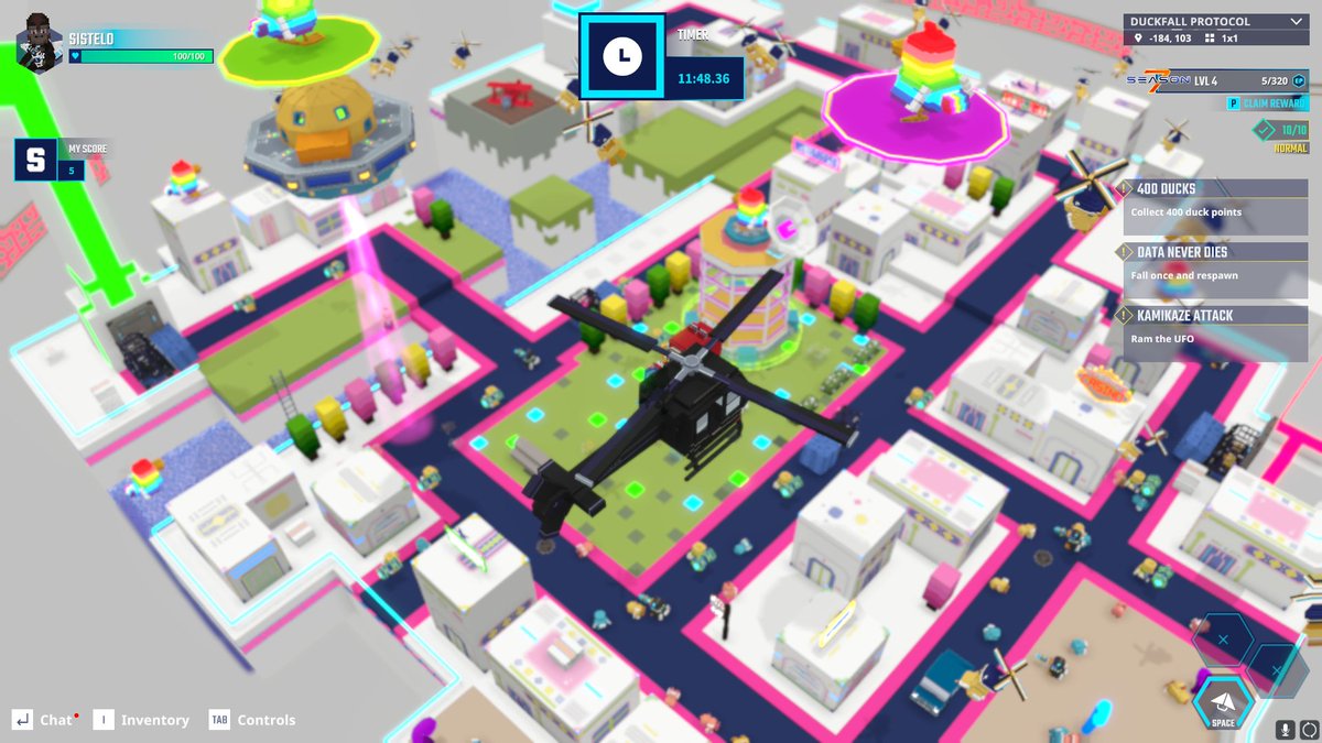 Helicopter found, action shot acquired in The Sandbox Season 7. <a href="/TheSandboxGame/">The Sandbox</a> tsbga.me/TheSandbox #Season7
