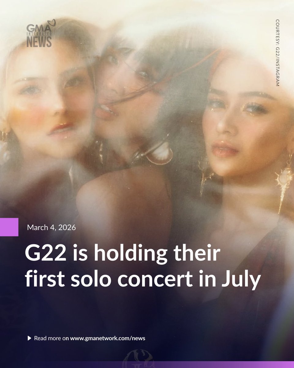 G22 is bringing their “Musika” to the big stage this July!

The Female Alphas of Philippine Pop have confirmed that they will be holding their first-ever solo concert at the New Frontier Theater in July.

Read more:
gmanetwork.com/news/lifestyle…