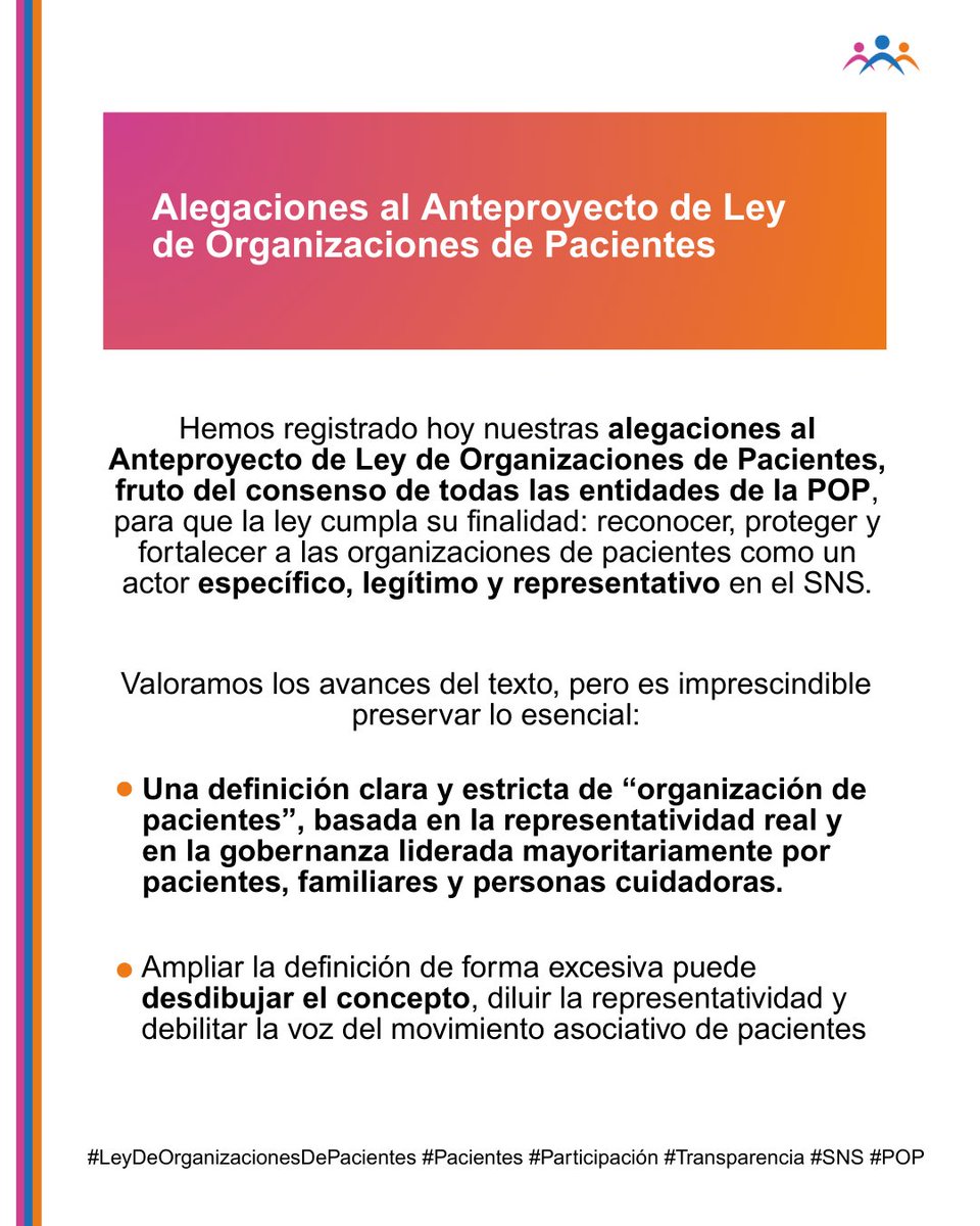 Plataforma de Organizaciones de Pacientes tweet media