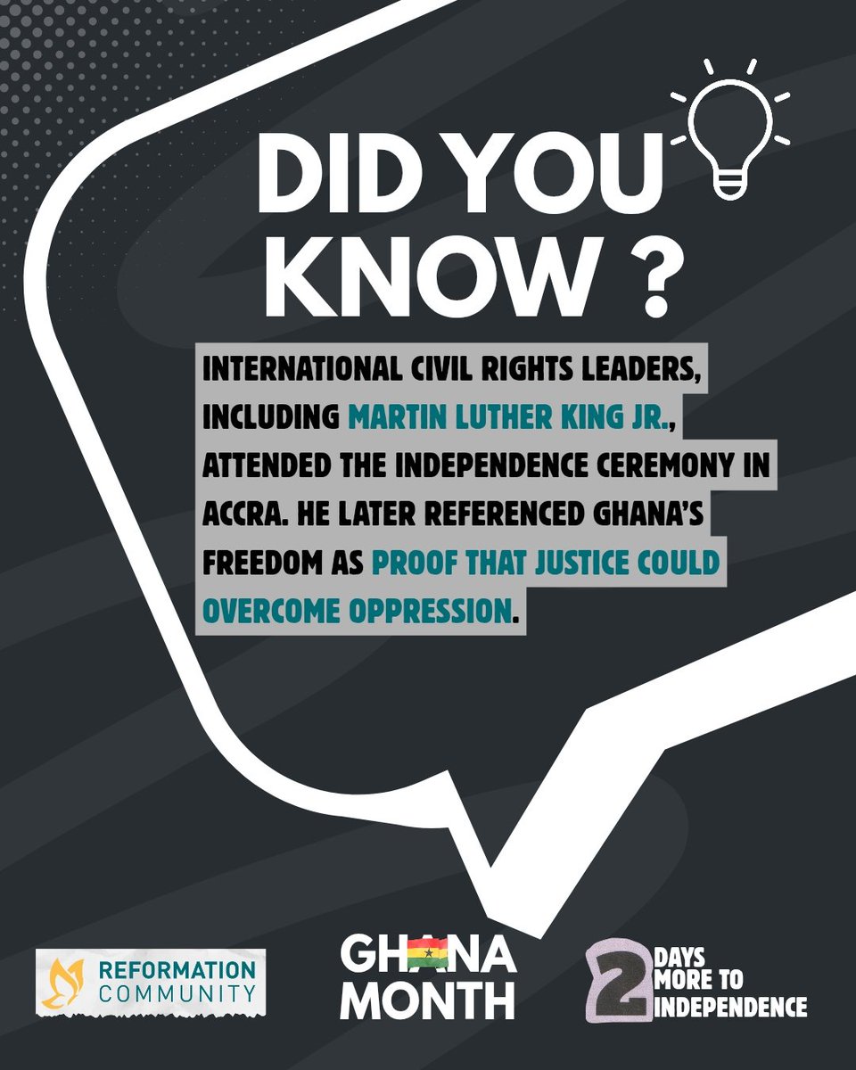 reformationgh's tweet image. 2DAYS MORE TO INDEPENDENCE 💃🏽🇬🇭

2 days until we celebrate COURAGE, UNITY, and INDEPENDENCE 🇬🇭
The Black Star is shining brighter 🇬🇭🔥

#GhanaMonth #2DaysToGo #ReformationCommunity #Booksvilleghana