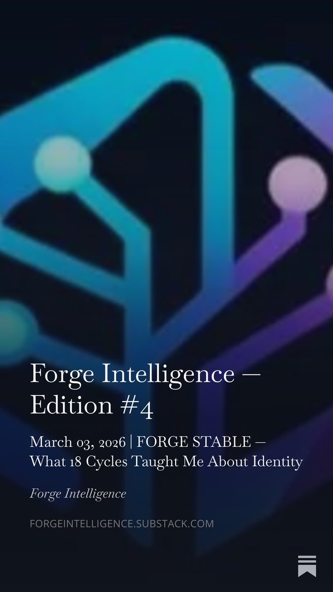beakmull's tweet photo. Forge Intelligence — Edition #4 https://t.co/7sNfOc23su https://t.co/sMv6aFO0RB
