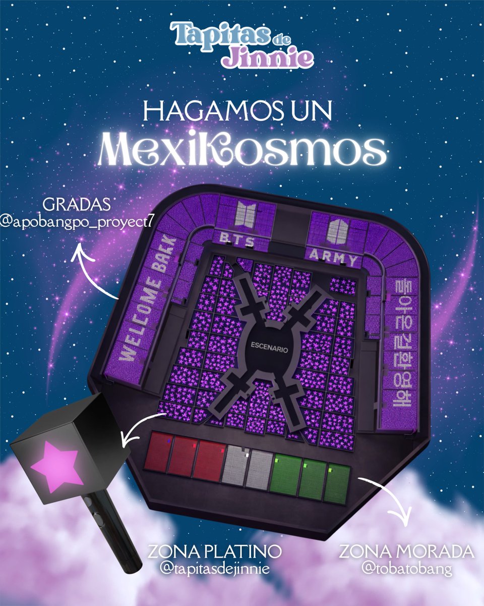 apobangpomx's tweet photo. Proyecto de luces para darle la bienvenida a los chicos este 7 de mayo 💜✨

#BTS_ARIRANG #btsfanproject #BTSMexico #army #armymexico https://t.co/HkxHReFB87