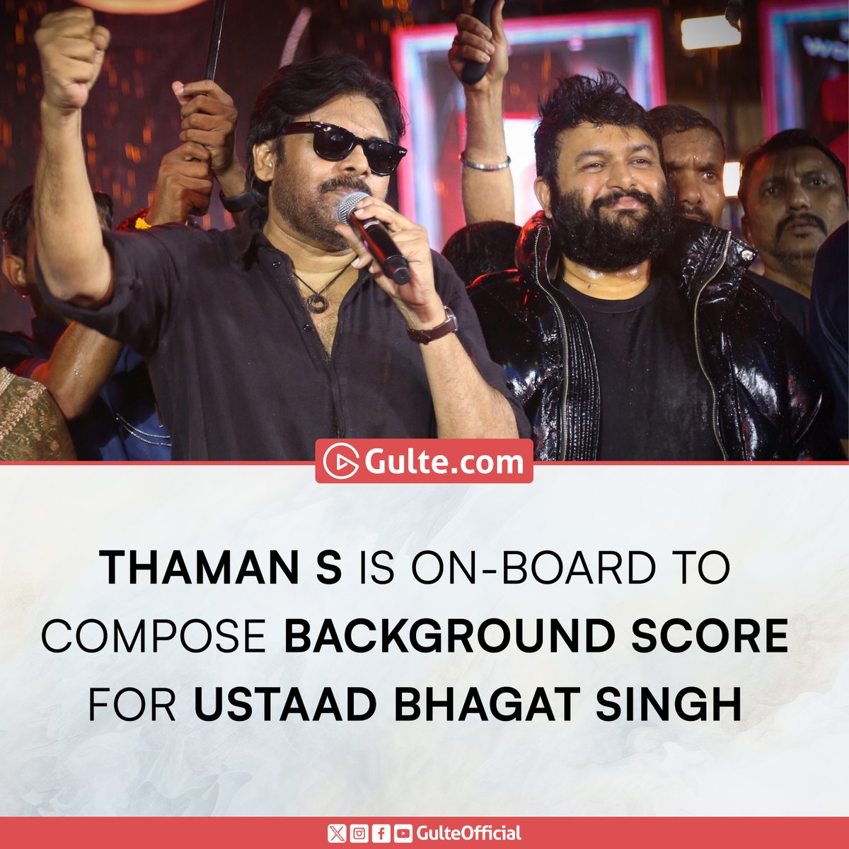 GulteOfficial's tweet image. #GulteExclusive 

#Thaman for #UstaadBhagatSingh