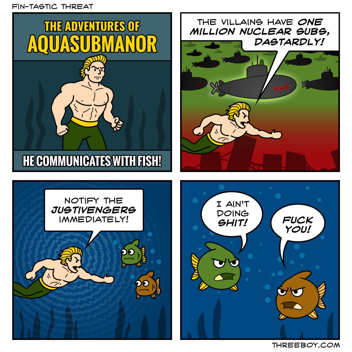 threeboy's tweet photo. The Adventures of Aquasubmanor!

#webcomic #webcomics #comic #comics #funny #lol #humor #comedy #comicstrip #comicseries https://t.co/HV5iea5w7T