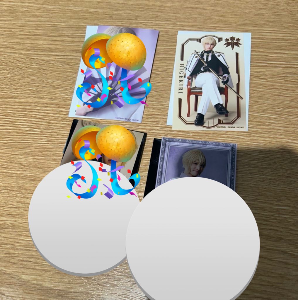 _ns2403's tweet photo. 【交換・譲渡】 刀ミュ 髭切単騎出陣 夢幻泡影 ランダムミニブロマイド 戦闘 軽装 ライブ

譲：1枚目の画像
求：2枚目の画像💖がついているもの
ライブ⇌戦闘可

3/4会場>郵送希望
現在会場内2階ロビーにいます。
検索からでもお気軽にお声かけください
よろしくお願いいたします。 https://t.co/qf7BmEL3zD