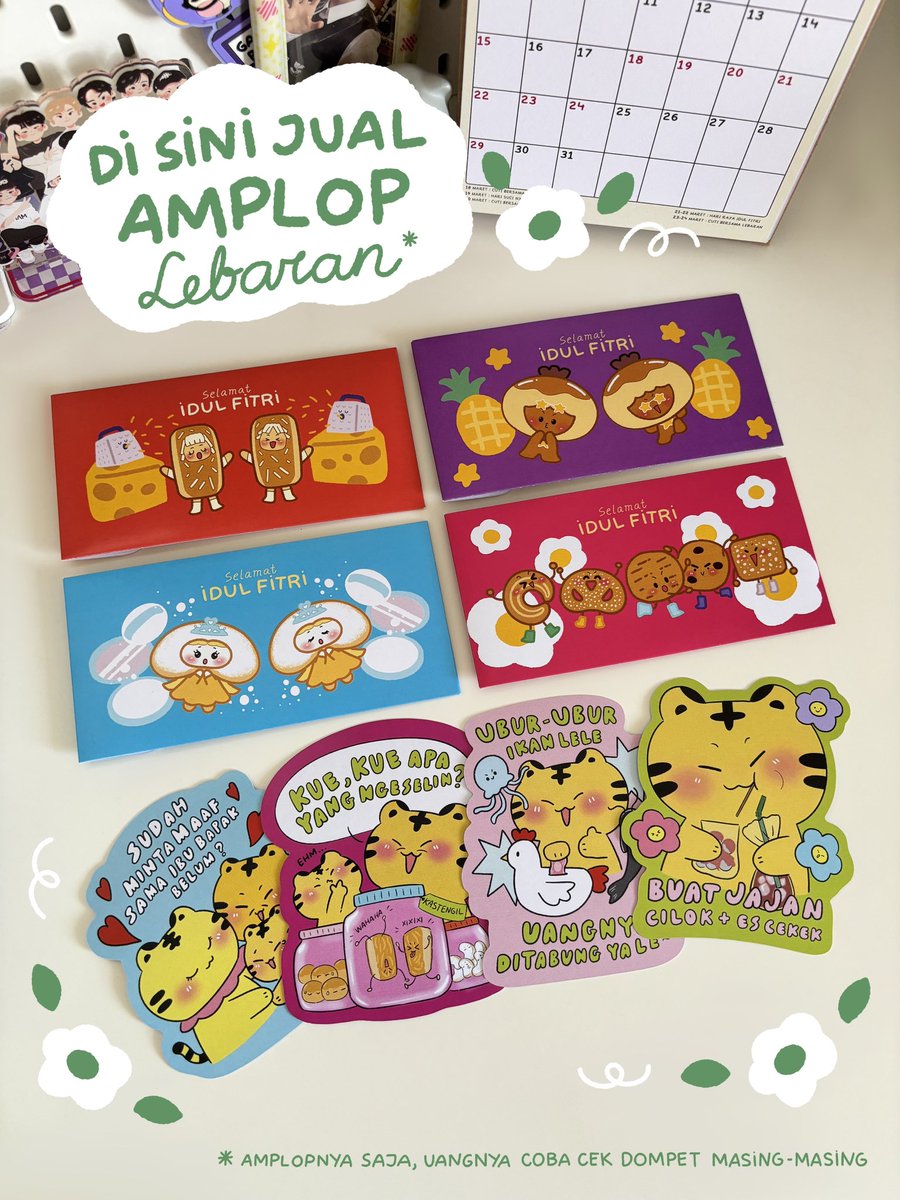 Haloo aku menjual amplop lebaran imup. Insyaallah keuntungan hasil penjualan amplop ini akan diberikan kepada yang membutuhkan yaitu saya sendiri :3

Link di bawah yach🥰