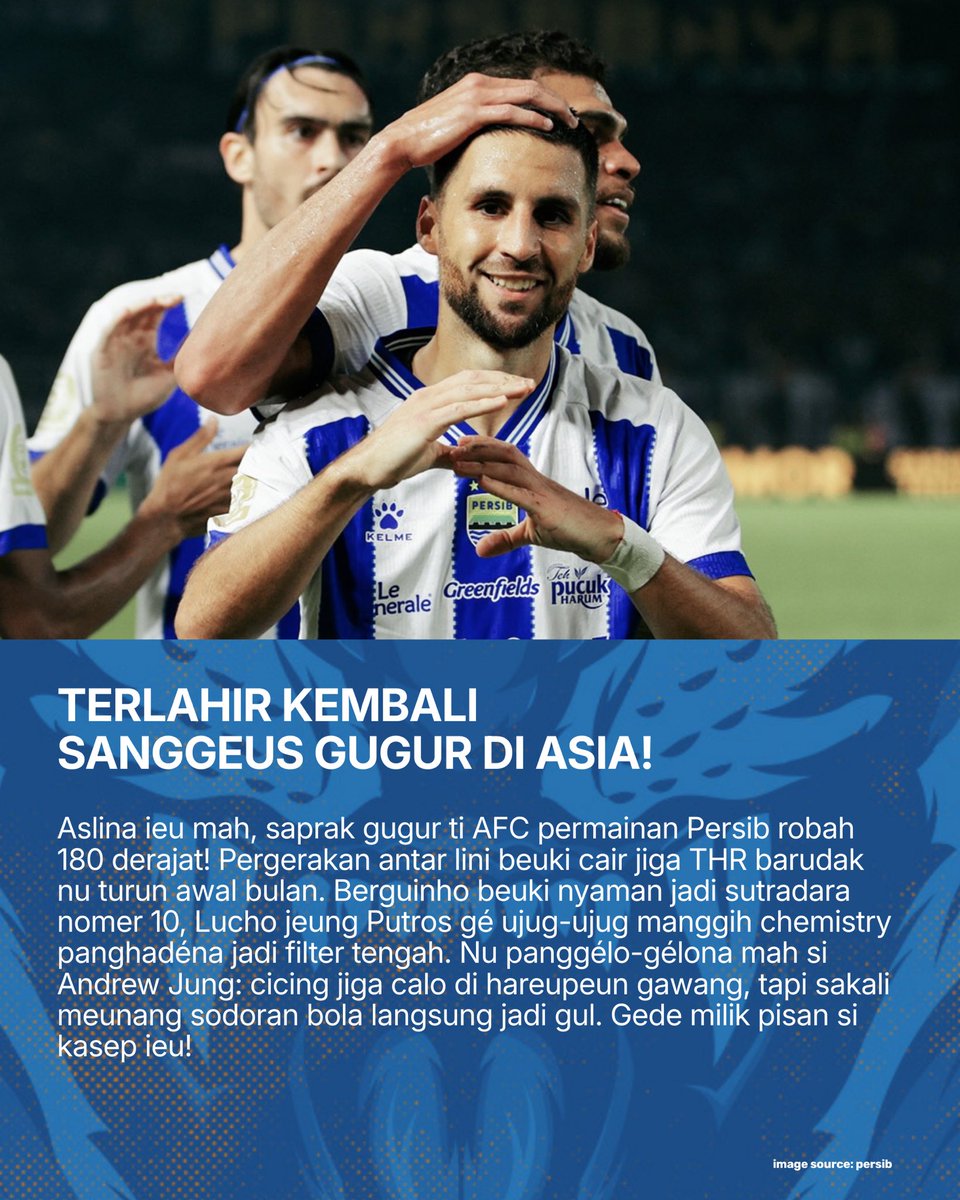stdnsiliwangi's tweet photo. IMBANG TAPI TEU KECEWA! 🦁🔥
Persib maén cair, Berg asak, Jung makin gacor. Ngan Saddil & Barros loba PR plus lawan persebaya loba dirampok wasit! Untung Pucuk angger tiis. 🧊
BACA FULL DI KARYAKARSA ➡️ https://t.co/dEVhSUGs0c
#stdsiliwangi #Persib #KaryaKarsa https://t.co/fcEPg068OG