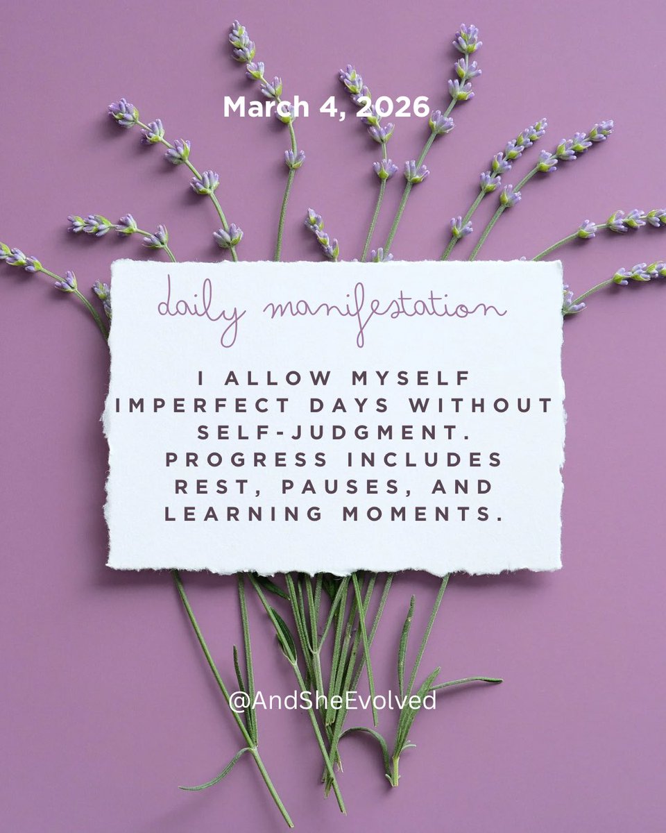 AndSheEvolved's tweet photo. I honor every version of myself.

#ManifestSelfAcceptance #HealingMindset #EmotionalBalance #GrowthProcess #InnerPeace https://t.co/y9wMopbxm3