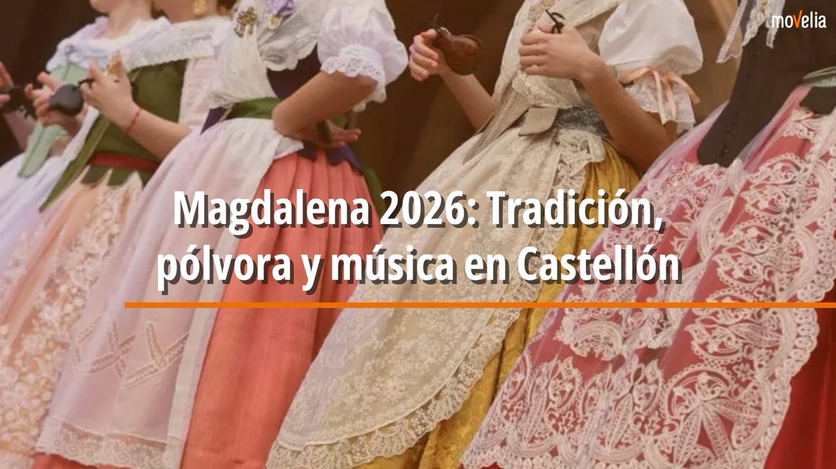 Las Fiestas de la #Magdalena son el gran homenaje de #CastellóndelaPlana a sus orígenes ✨

Cada día es diferente y cada barrio vive la fiesta con personalidad propia 🎺 Descúbrelo aquí: bit.ly/4latJVl

Planifica tu escapada 🚍🚆 #Movelia te lleva en #autobús y #tren
