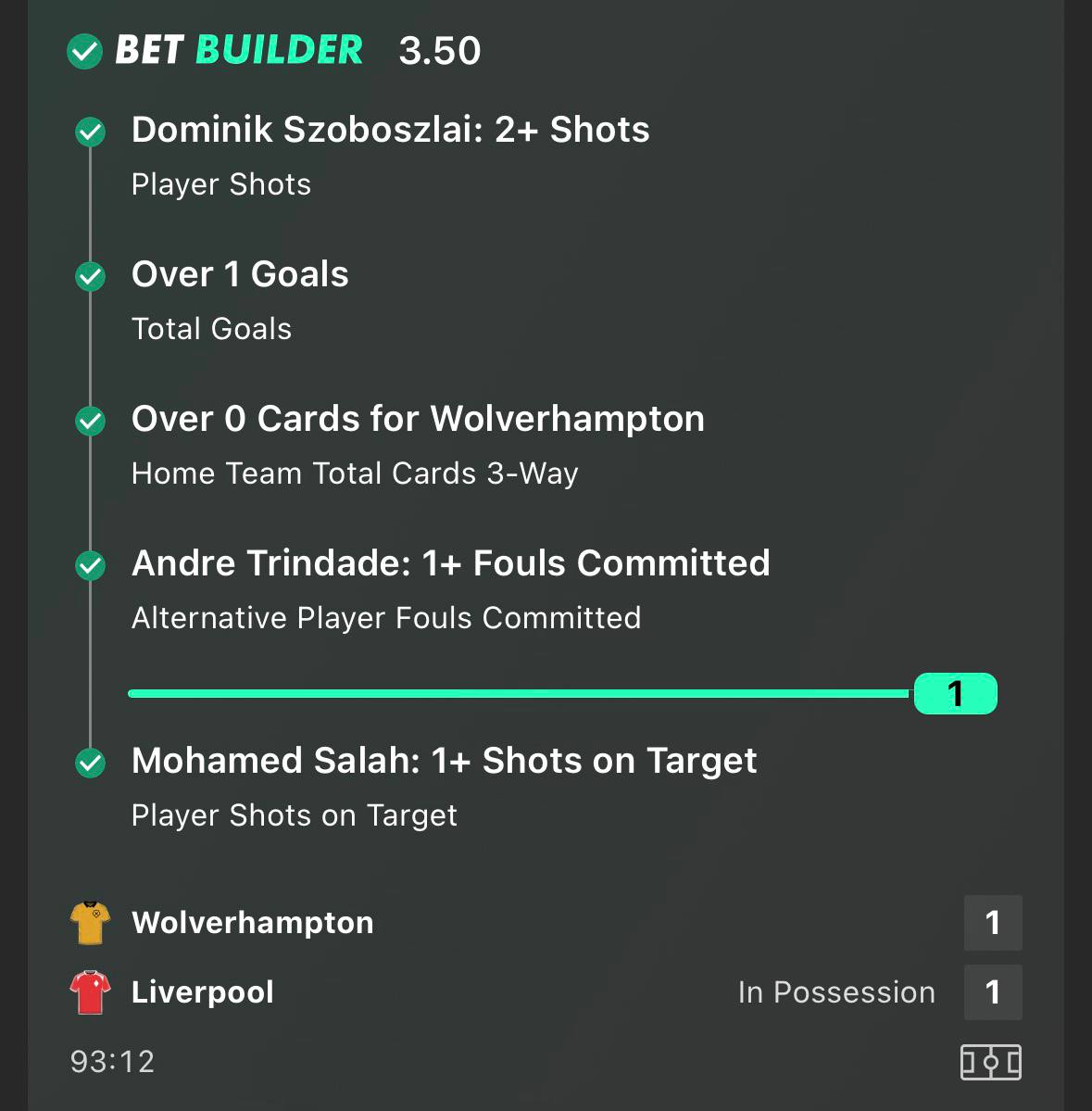 Trollbettingtp's tweet image. BOOOOM!! 😍

Our best bet builder for Liverpool vs Wolverhampton won!!! ❤️

To celebrate this win I will giveaway again £50 to anyone who likes and repost ❤️ 

Turn on notifications to never miss a single giveaway!!!! ( @Trollbettingtp )

#AVLCHE