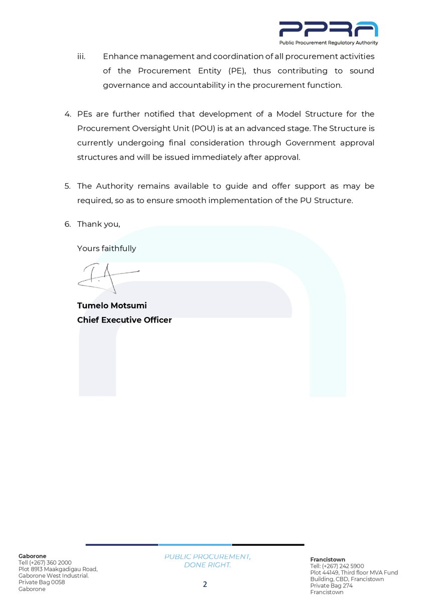 PUBLIC PROCUREMENT REGULATORY AUTHORITY tweet media