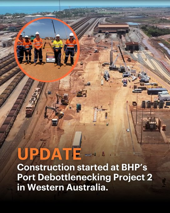 Construction of a sixth rail car dumper is officially underway at our Nelson Point iron ore port operations in Western Australia.