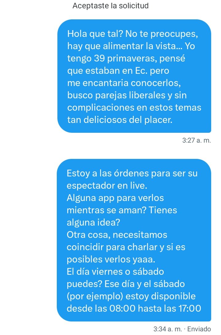 Gabriel1987Ec's tweet photo. @MaryCris_Sw Está ocasión me tocó una parejita a la distancia... Vamos por ello.
#CaballeroVoyeur #Miron 🤤 https://t.co/AsONue9EVf